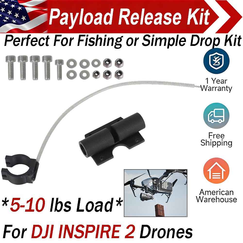 For DJI Inspire 2 Drone Payload Release Kit Fishing Simple Drop Kit 5-10lbs Load
