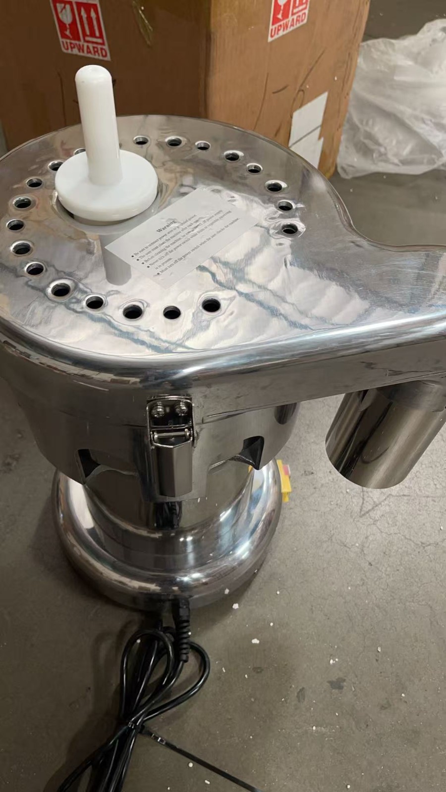 Used 110V Centrifugal Juicer Stainless Fruit Vegetable Juicer Machine