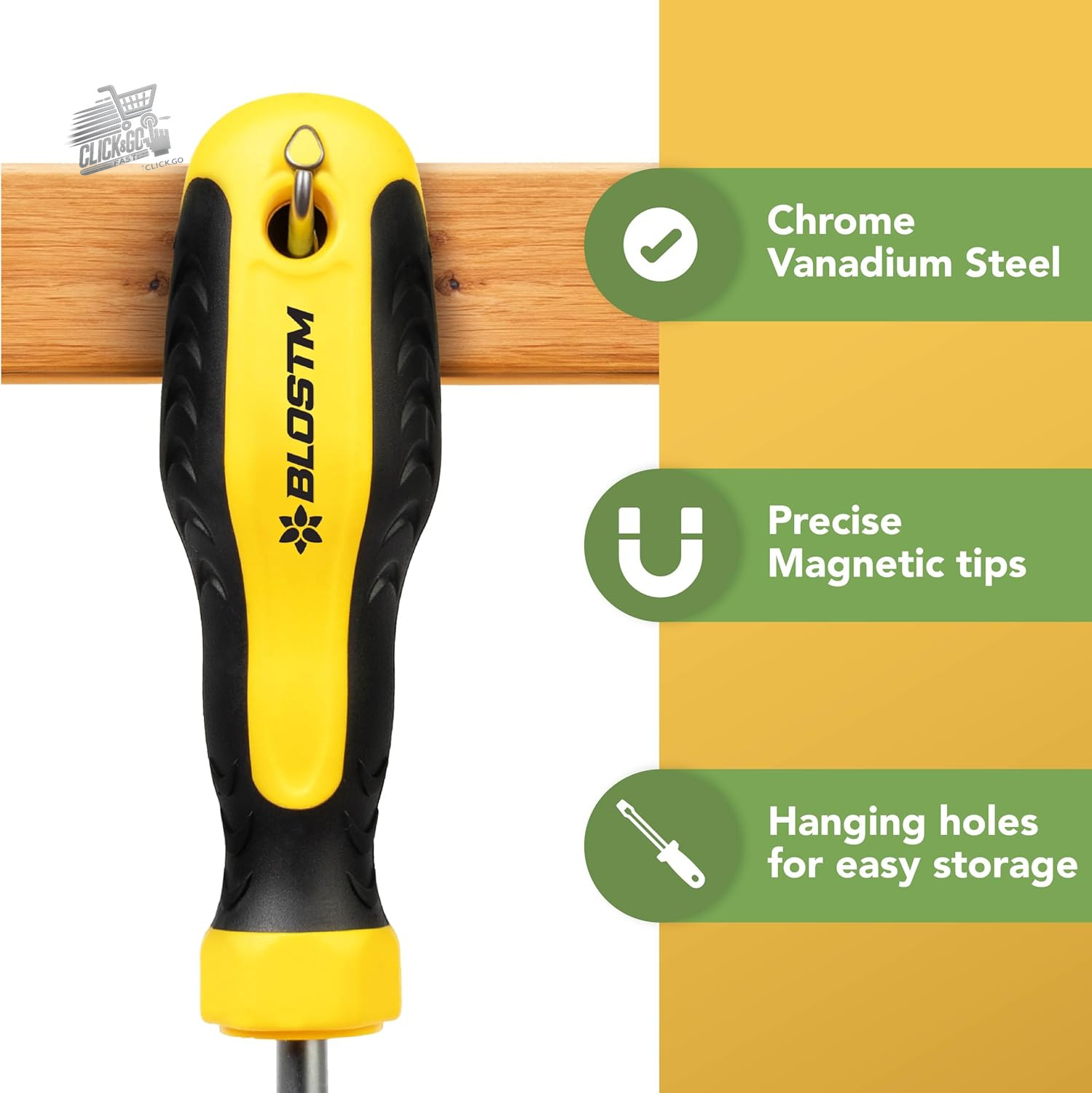 Long Screwdriver Set - 2 Piece Cross Screwdriver And Flat Screwdriver - Cacc