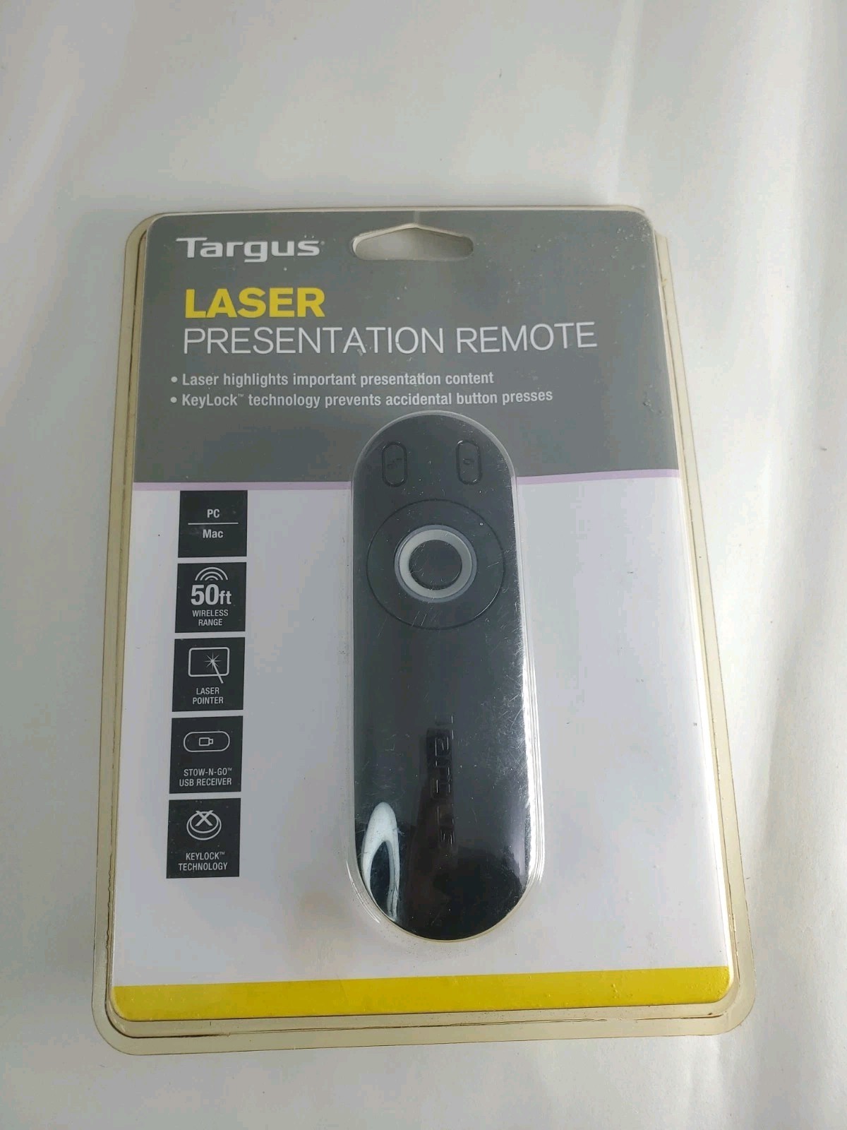 Targus Laser Presentation Remote with Key Lock Technology to Lock Non-Essential