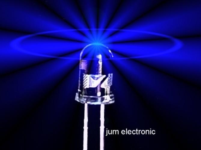 50pcs Light Emitting Diodes / LED / 5mm BLUE 9000mcd Max / High Manufacturing Standard