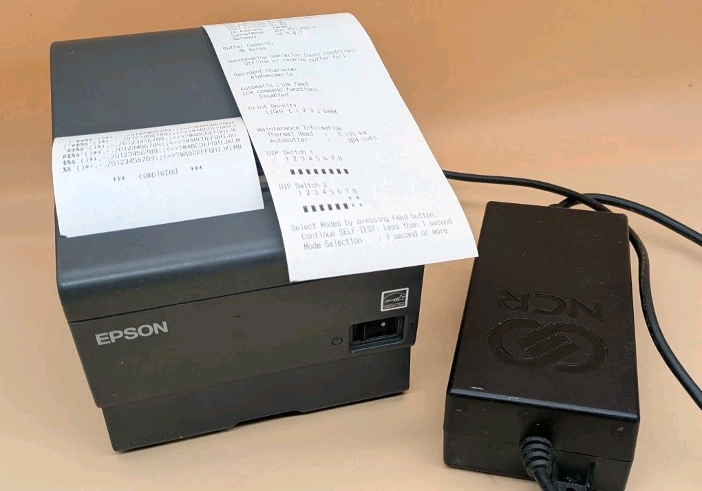 Epson TM-T88V M244A POS Network Thermal Receipt Printer w AC Adapter~Works Great