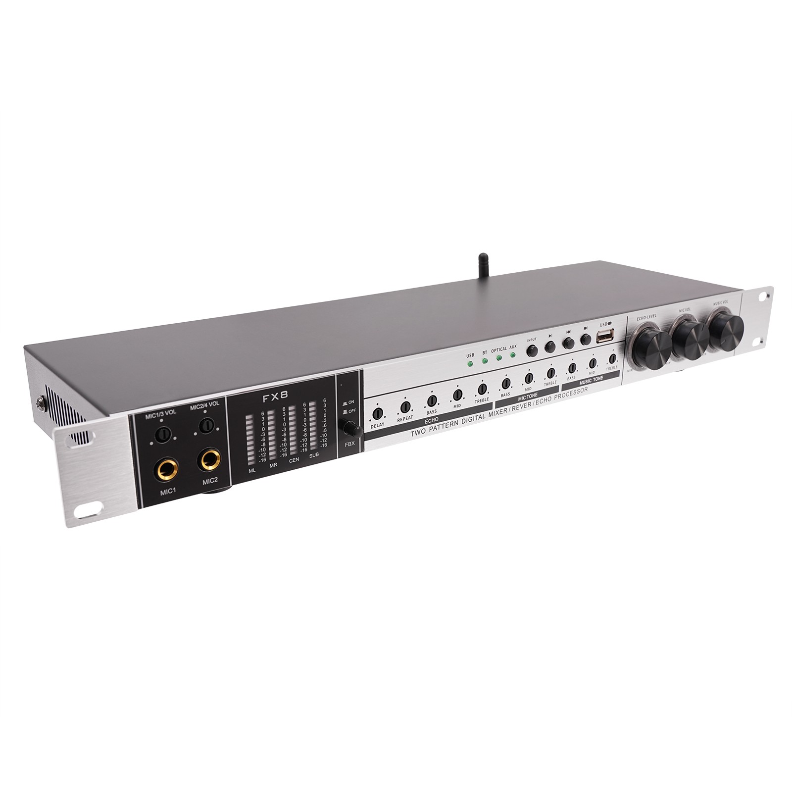 Anti-howling Audio Processor Professional Bluetooth Audio Processor Mixer 25 W
