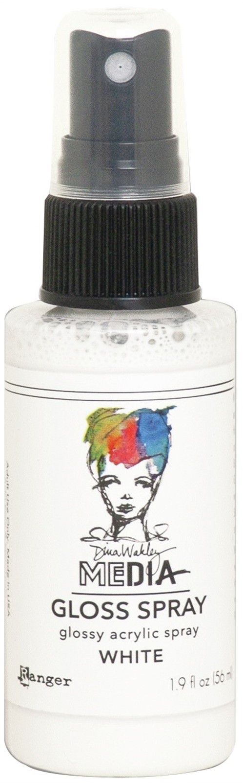 Dina Wakley Media Gloss Sprays 2oz-White