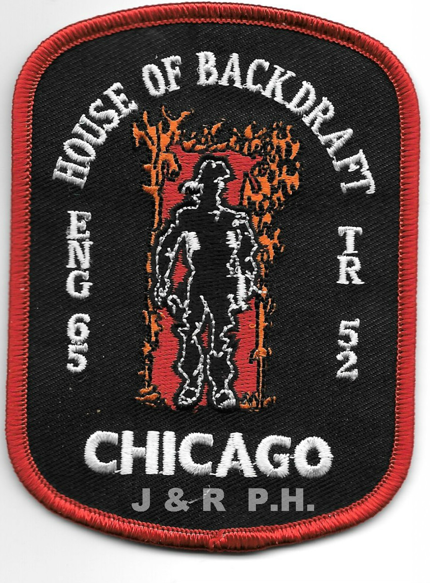 Chicago Engine-65 / Truck-52  "House of Backdraft", IL (3" x 4" size) fire patch