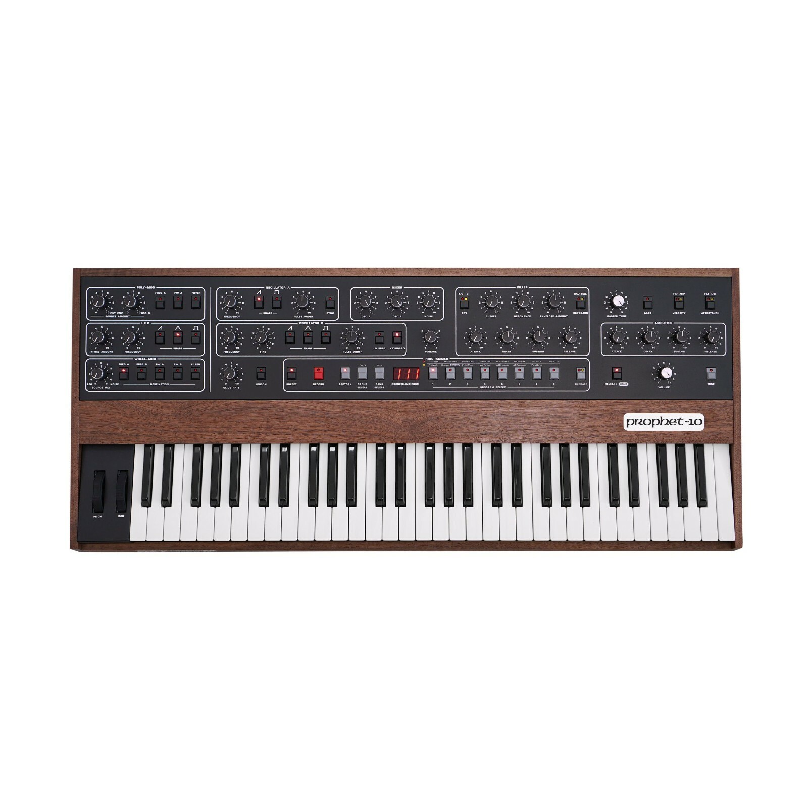 Custom padded cover for Sequential Circuits Prophet 10 (New Model - One tier)