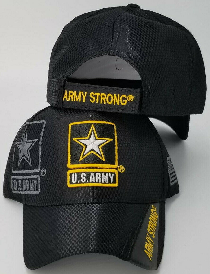 US Army Baseball Cap, Black Hat