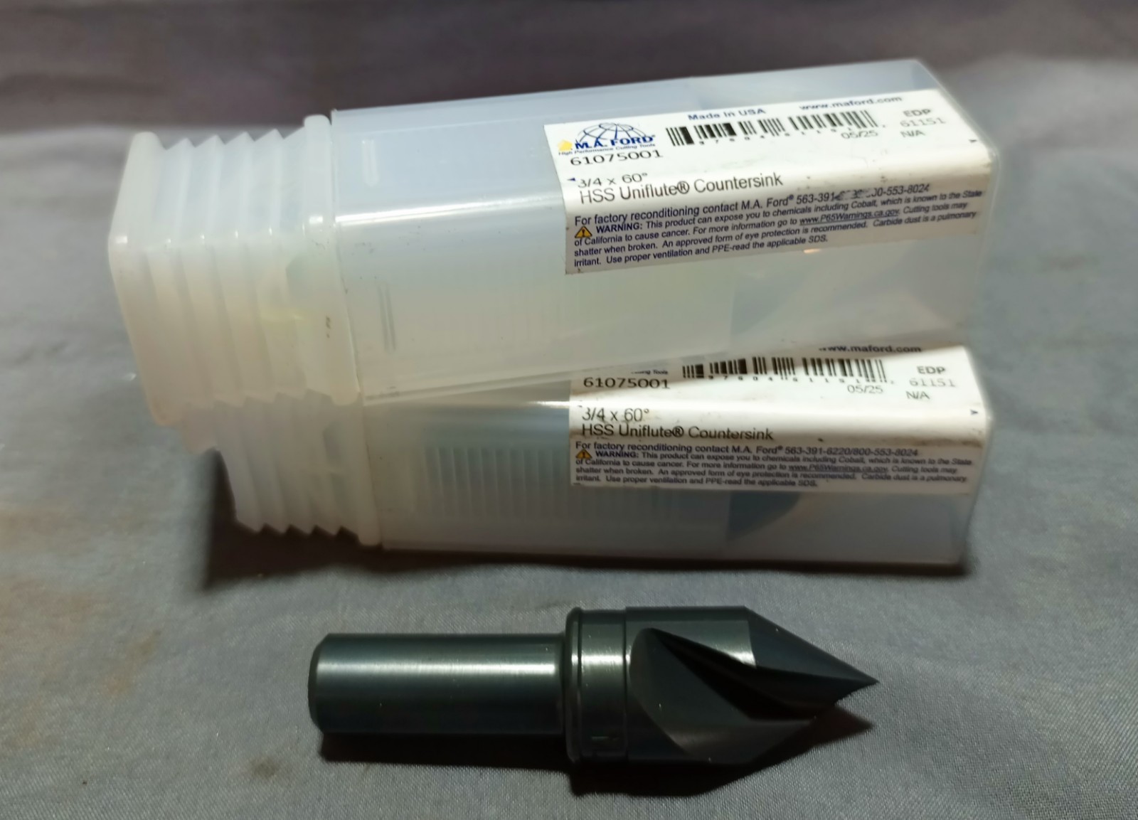 Lot Of 2 M. A. Ford 61075001 3/4×60° HSS