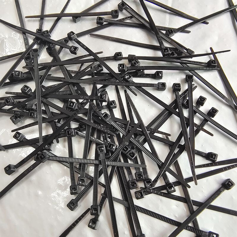 2.5mm Width Nylon Plastic Cable Ties Zip Tie Wraps Strong All Sizes White/Black