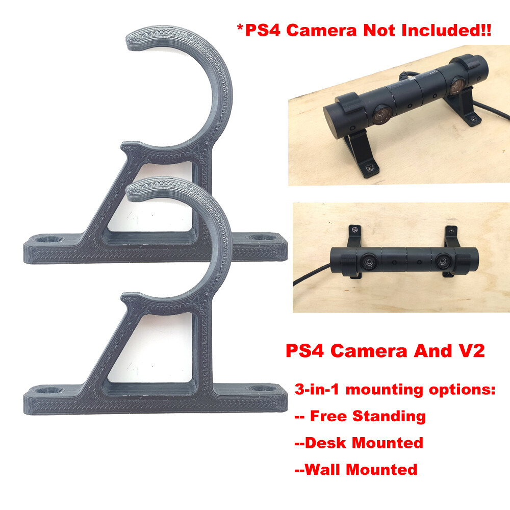 Two Single Brackets for Playstation 4 for PS4 Camera Stand Mount Holder for PSVR