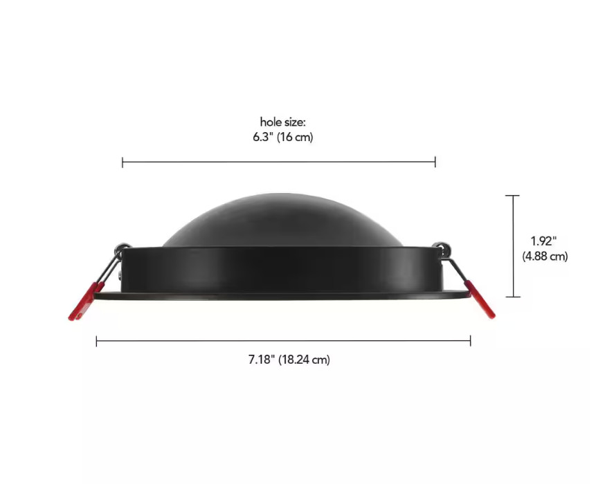 CE Directional Integrated LED 6 in Round Adj Color Temp Canless Recessed Light