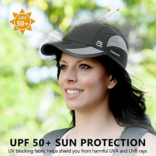 Quick Dry Run Hat Cooling Breathable Mesh 7-7 1/2 Dark Gray