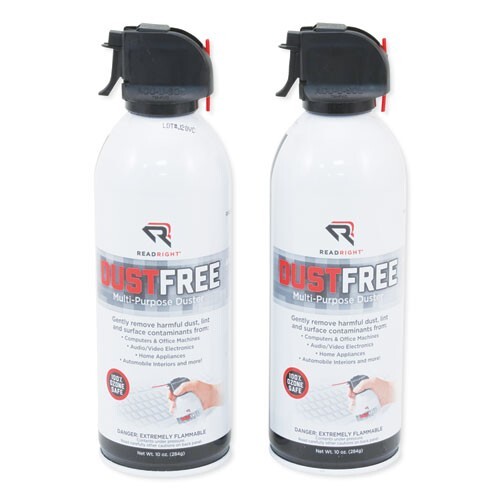 Compressed Air/Duster Pack of (2) 10oz. Cleaner FACTORY SEALED!