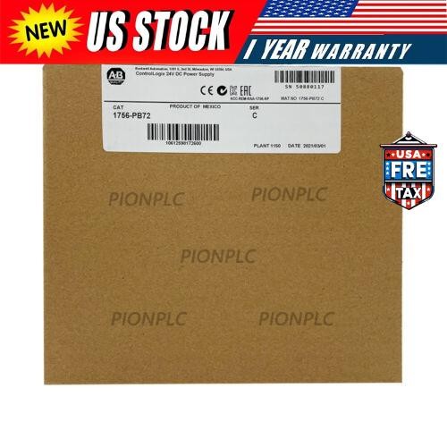 1756-PB72 ControlLogix 1756PB72 /C 24V DC Power Supply Module SEALED US Free Tax