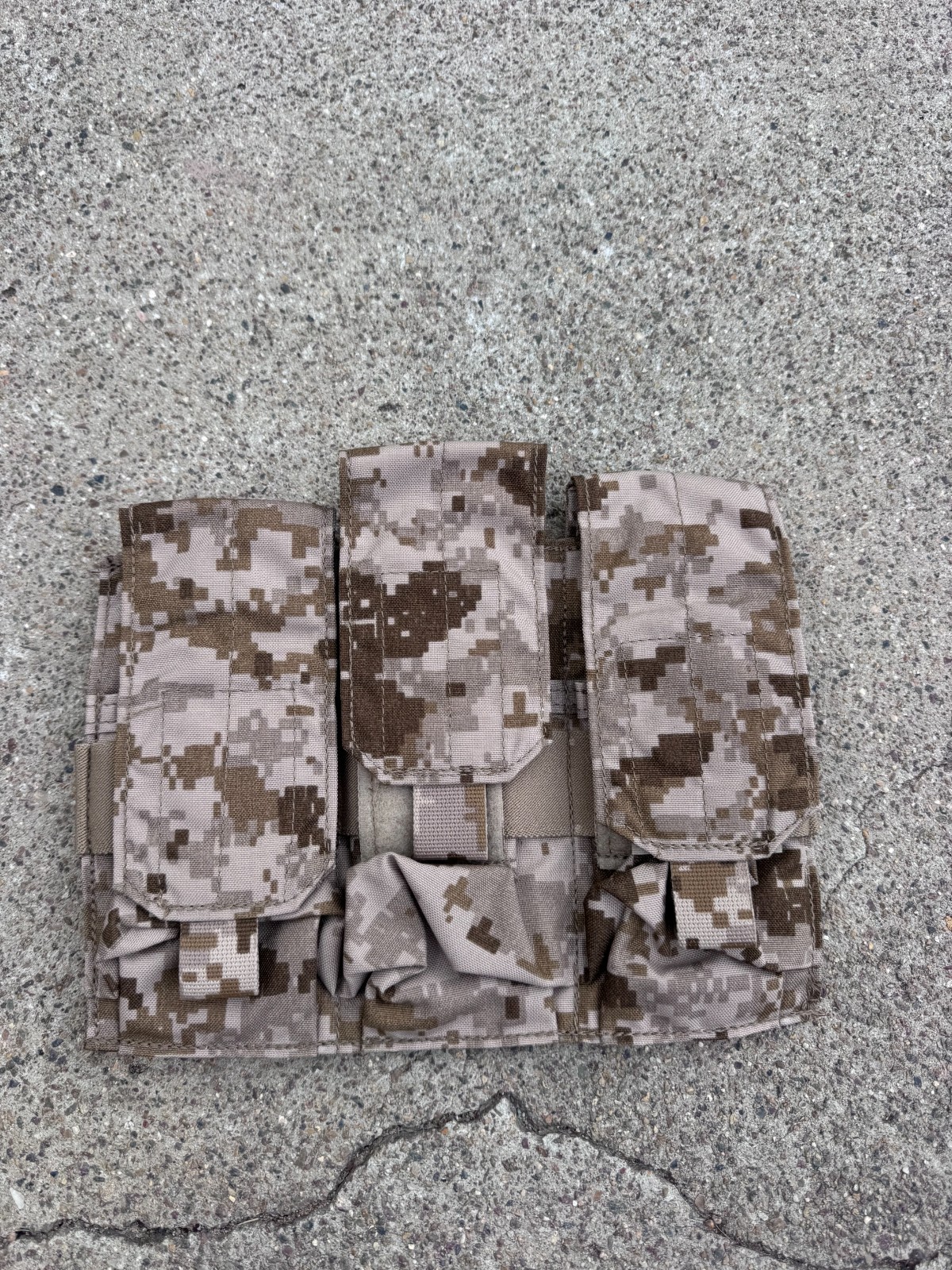 Eagle Industries "D" Marked DIG2 AOR1 Triple 556 1x2 Mag Pouch Flap Tan Webbing