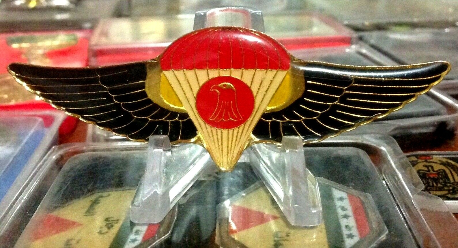 IRAQ-Iraqi Army Airborne Jump Special Forces, Chest Metal Pin Badge,قوات خاصة