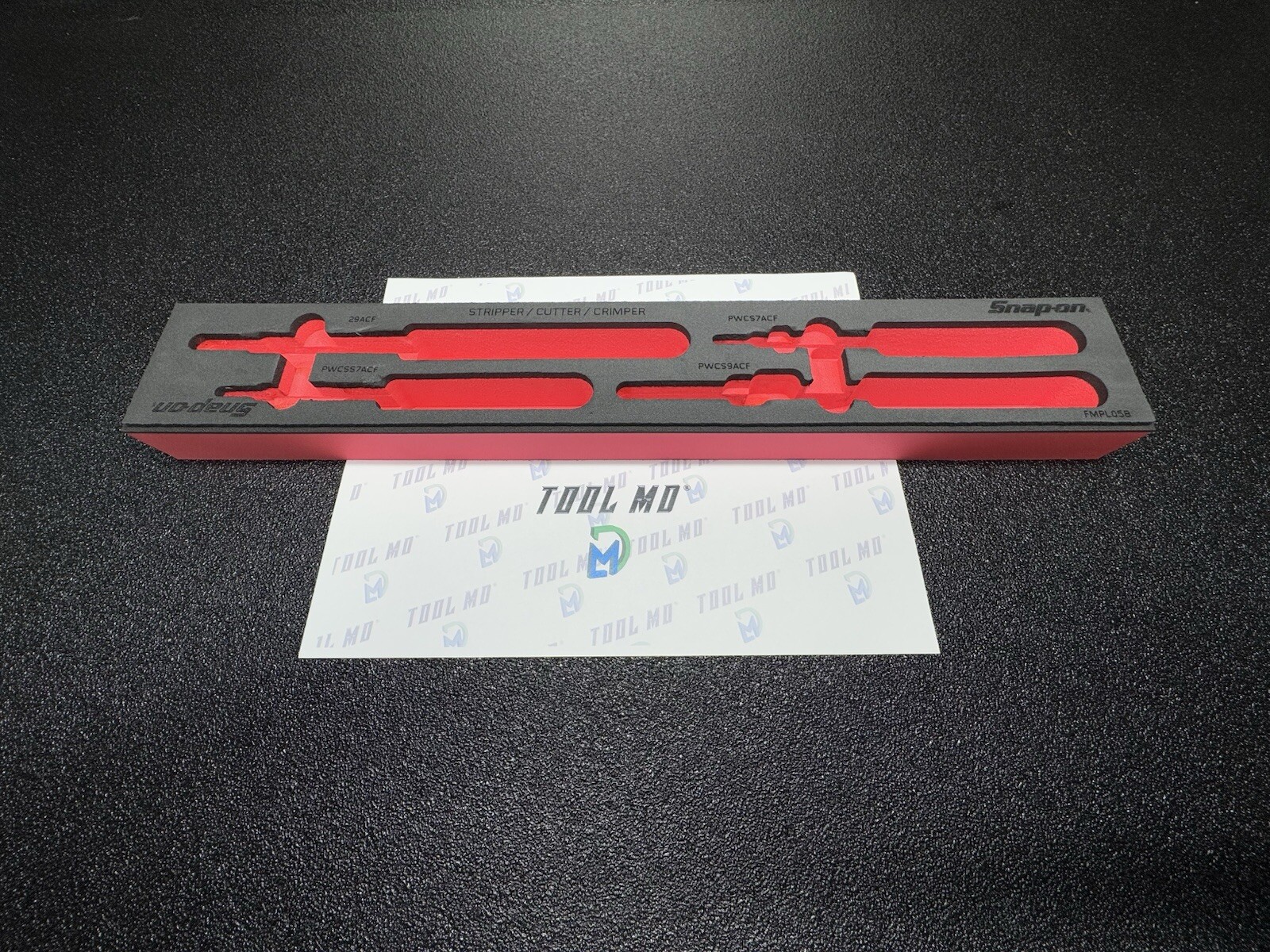 Snap-on Tools RED FOAM TRAY ONLY for 4pc Stipper / Cutter / Pliers Set PWCS400FR