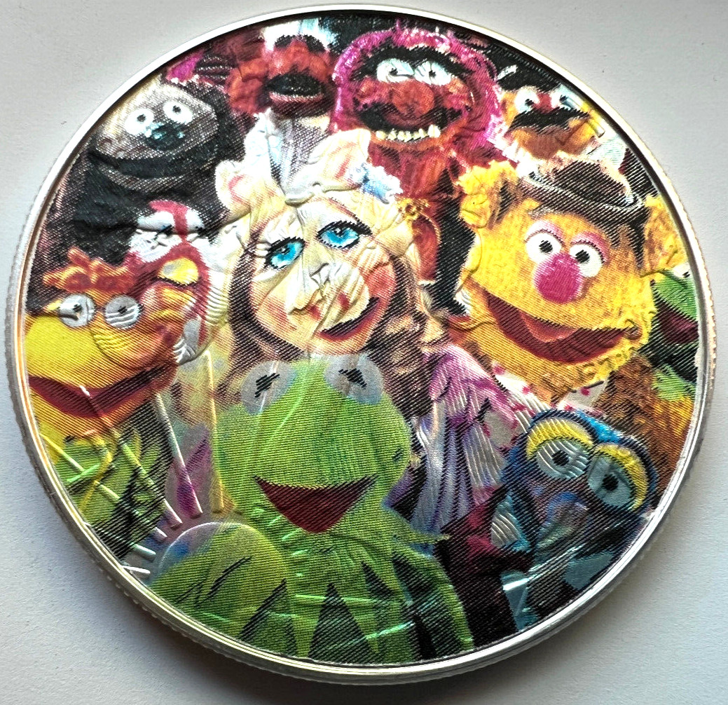The Muppets / Kermit   American Silver Eagle 1oz .999 Limited Silver Dollar Coin