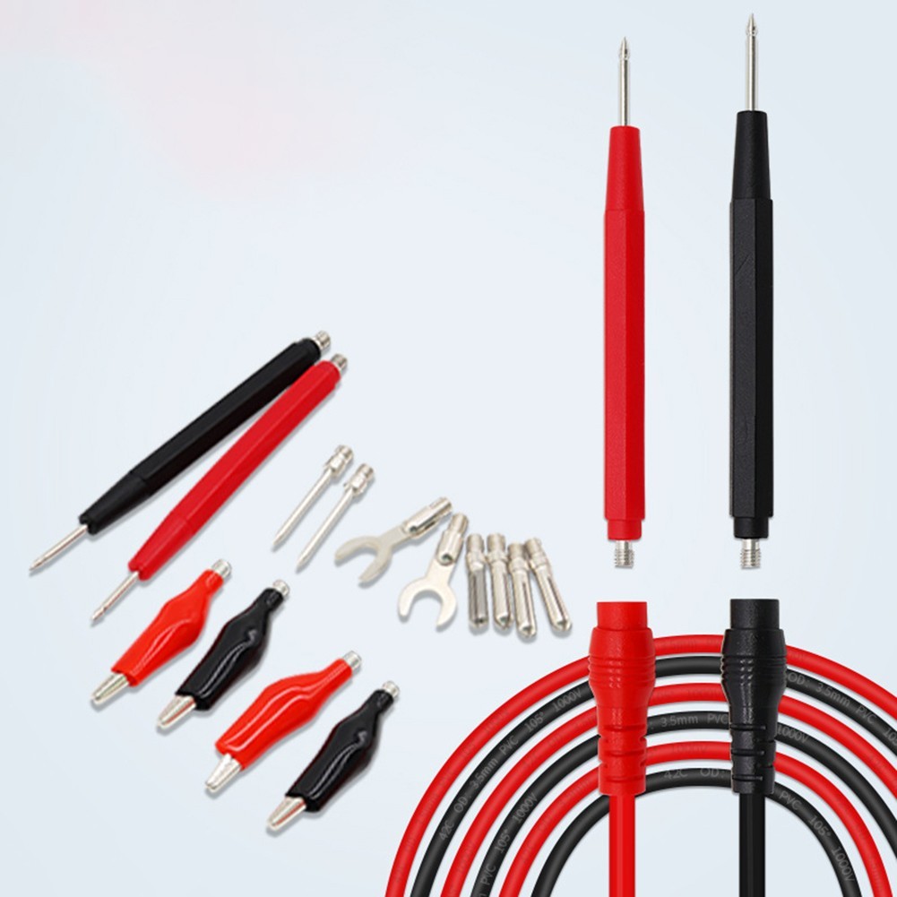Multimeter Test Wires Test Probe Set Copper Test Wires Interchangeable Probes