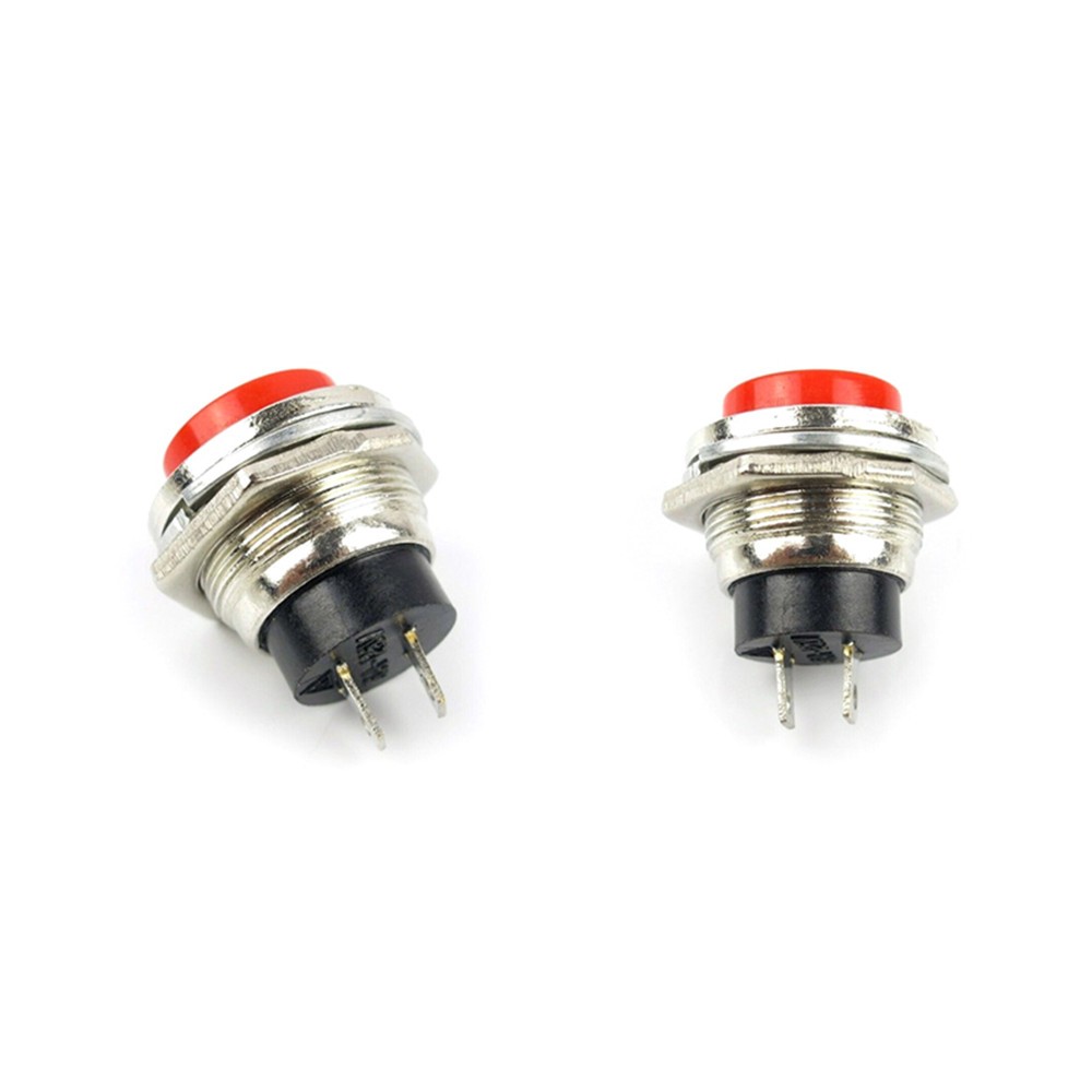 10* Small Self-Reset Round Button Head Power Switch Circle Kill Button Switch N