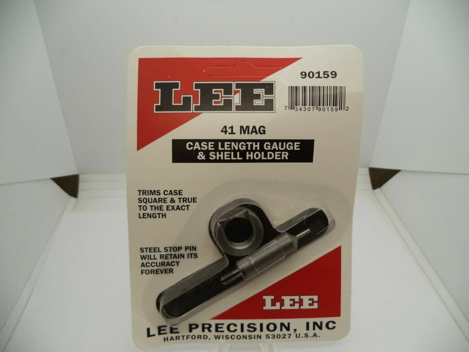 90159 Lee Case Length Gage and Shell Holder .41 Mag