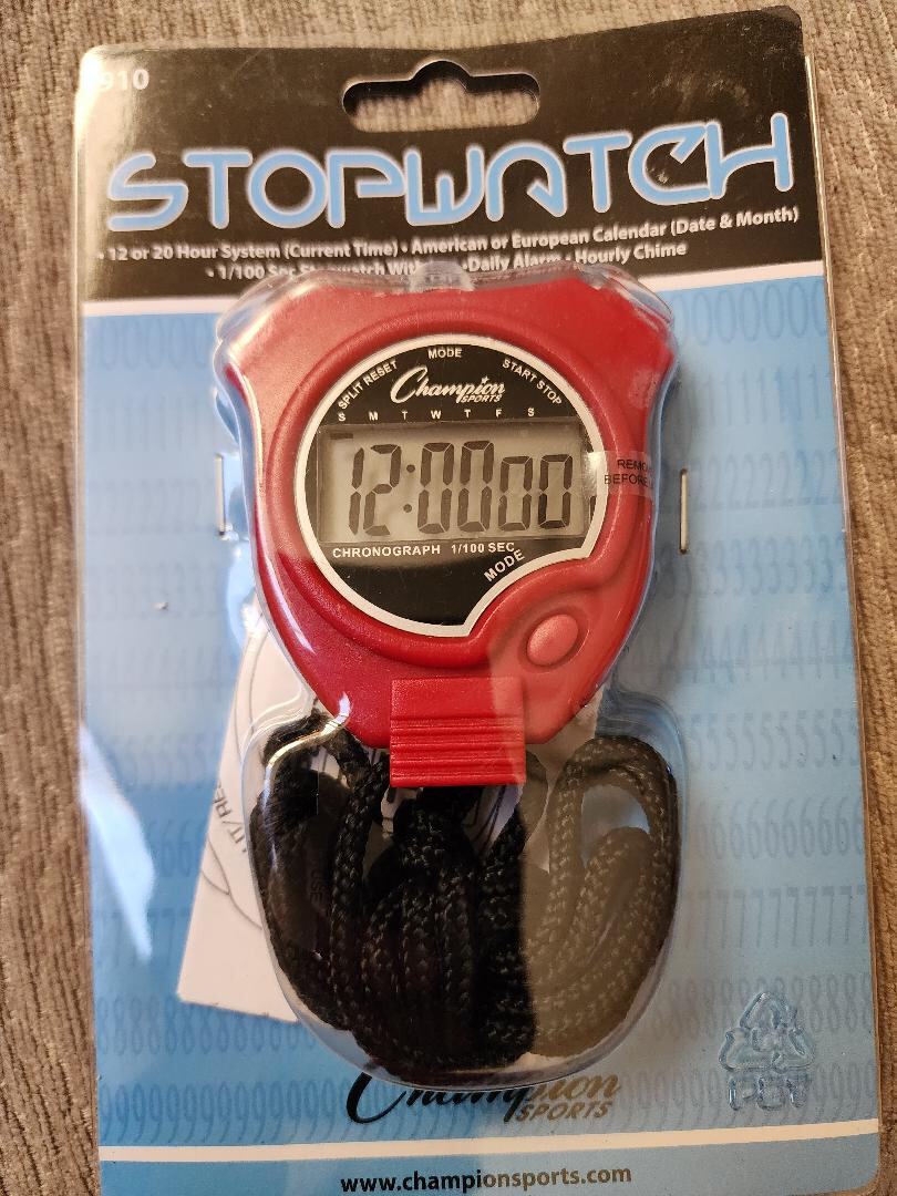 CHAMPION SPORTS STOPWATCH 910 RED