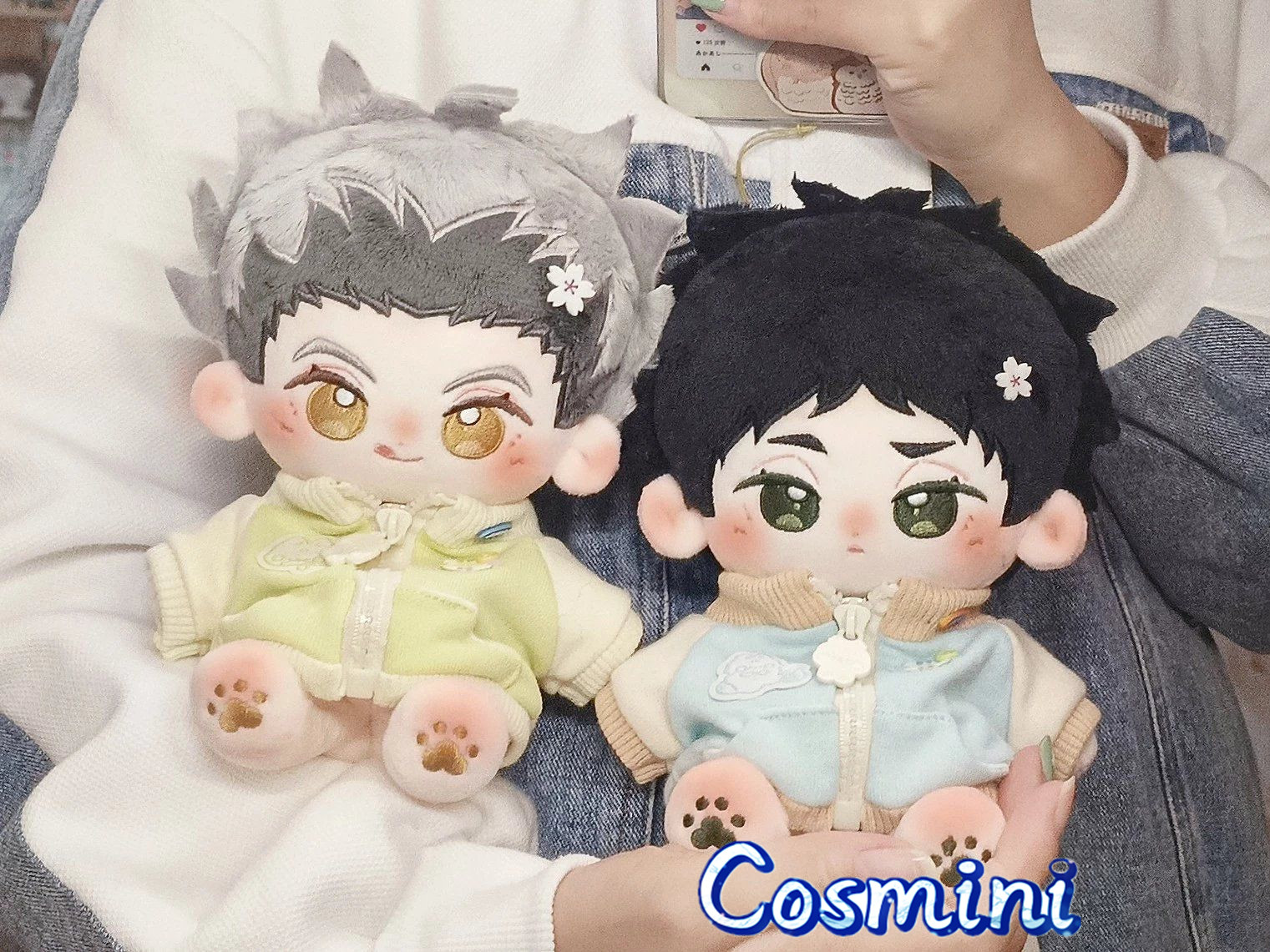 Presale Haikyuu Akaashi Keiji Kotaro Bokuto 20cm Plush Doll Dress up Toy Anime