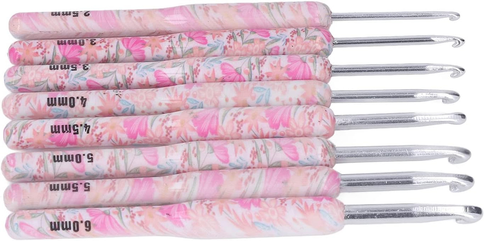 8PCS Crochet Hook Set, 2.5-6.0Mm Ergonomic Crochet Hooks for Arthritic Hands,...