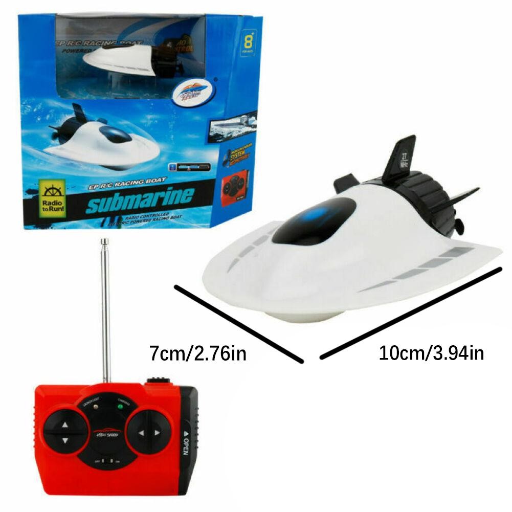 Underwater Sightseeing Model Boat Mini U-Boat RC Micro Submarine White yy