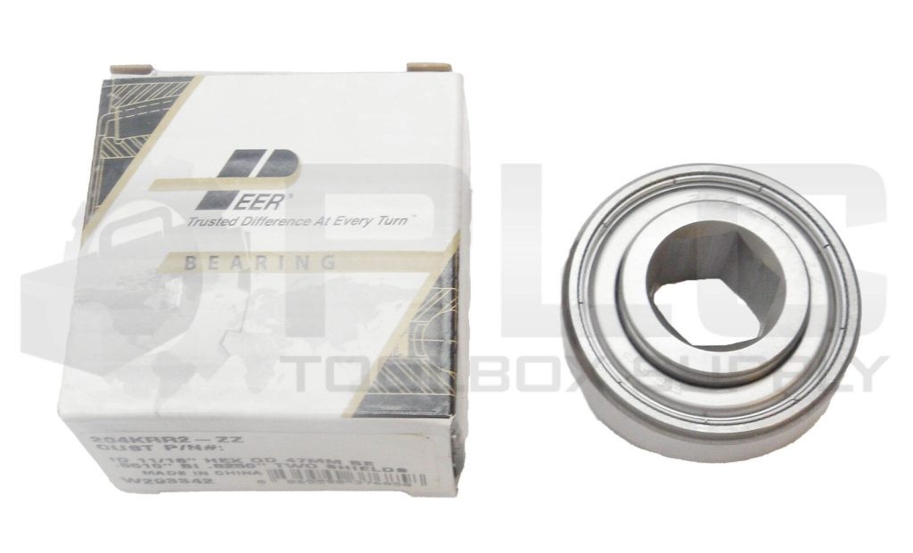 NEW PEER 204KRR2-ZZ BEARING 11/16"ID HEX 47MM OD