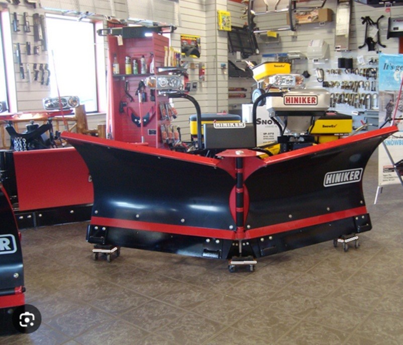 Snow Plow Blade storage dolly caster for plow blade and snowmobile