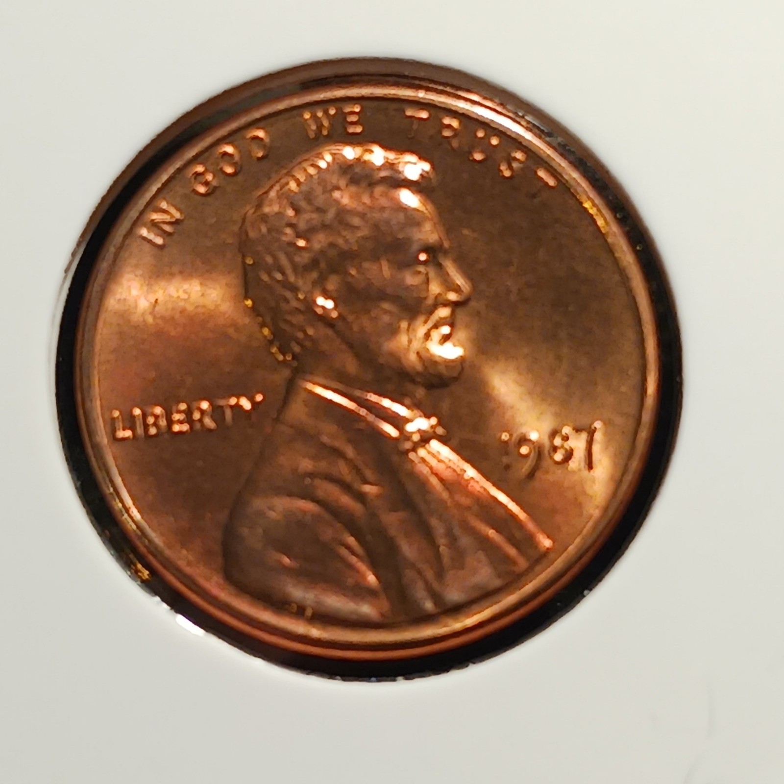 1987 P Lincoln Penny BU