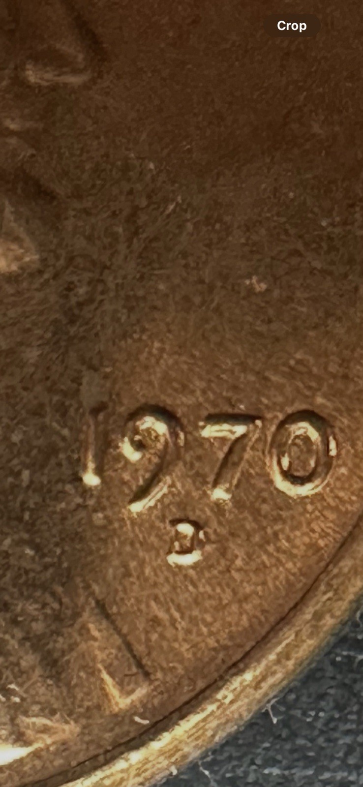1970 D Lincoln Cent Cracked Skull /DDO#3/lower Lapel Grease /A-582