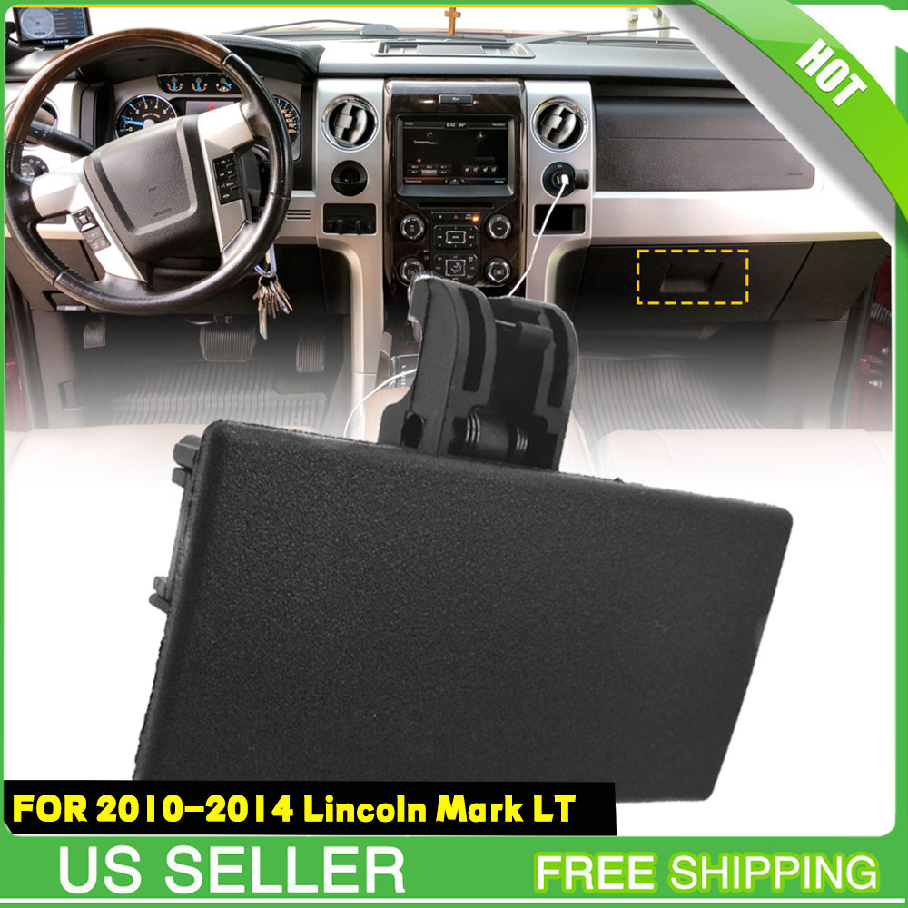 For 2011-14 Ford Fiesta Glove Box Compartment Handle Latch Black with Screws NEW