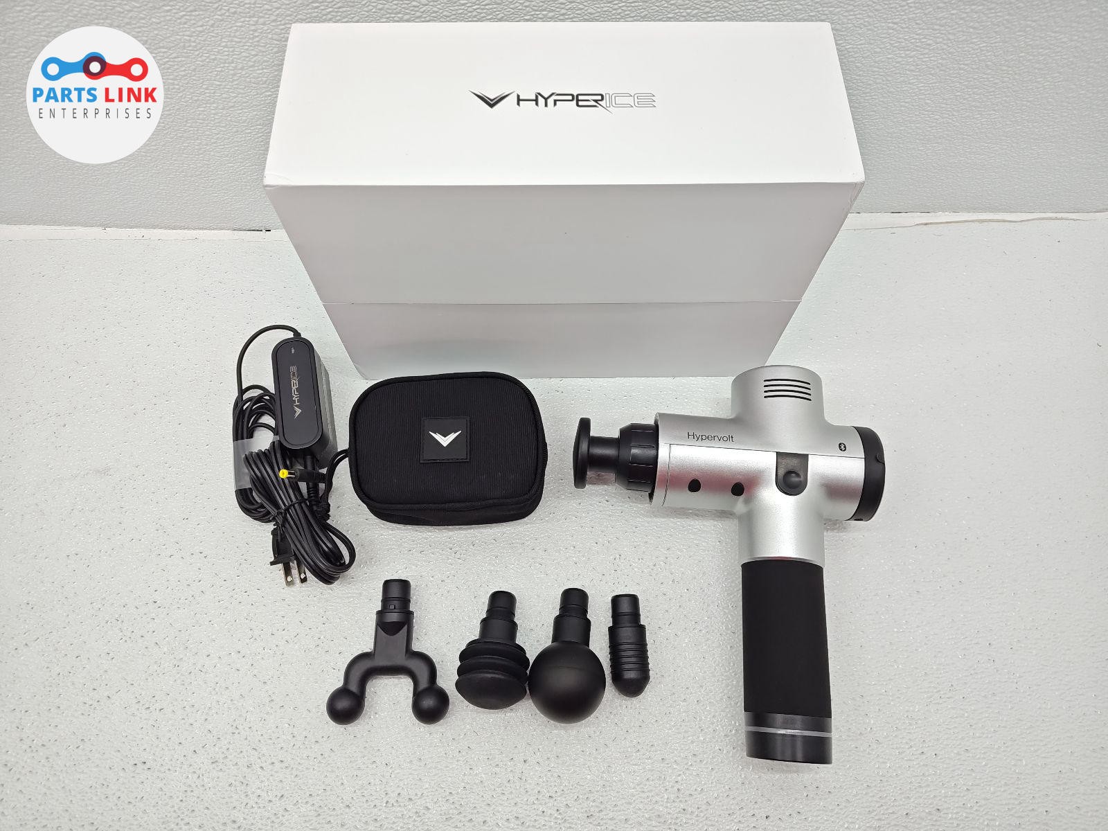 Hyperice Hypervolt Plus Bluetooth Percussion Massage Gun Device Silver