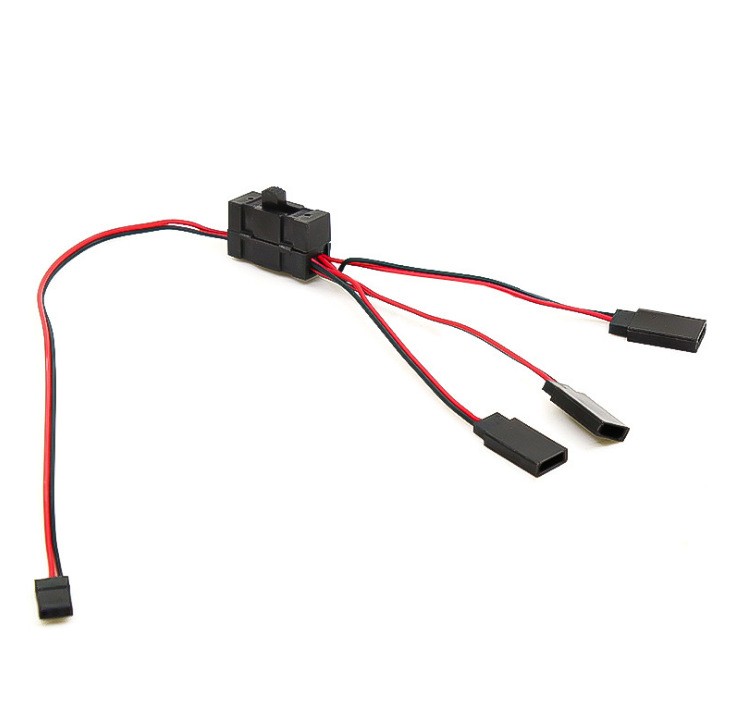 3-Way LED Light Switch Y Wire Cable Replace For 1/10 SCX10 TRX-4 RC Crawler Car