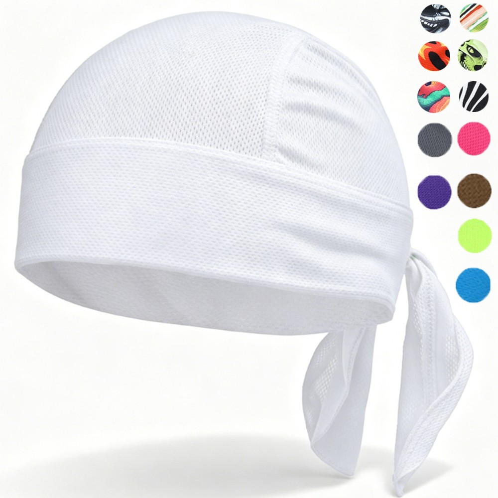 Cooling Do Rag Skull Cap Paisley Bandana Biker Head Wrap Quick-Drying Hat Beanie