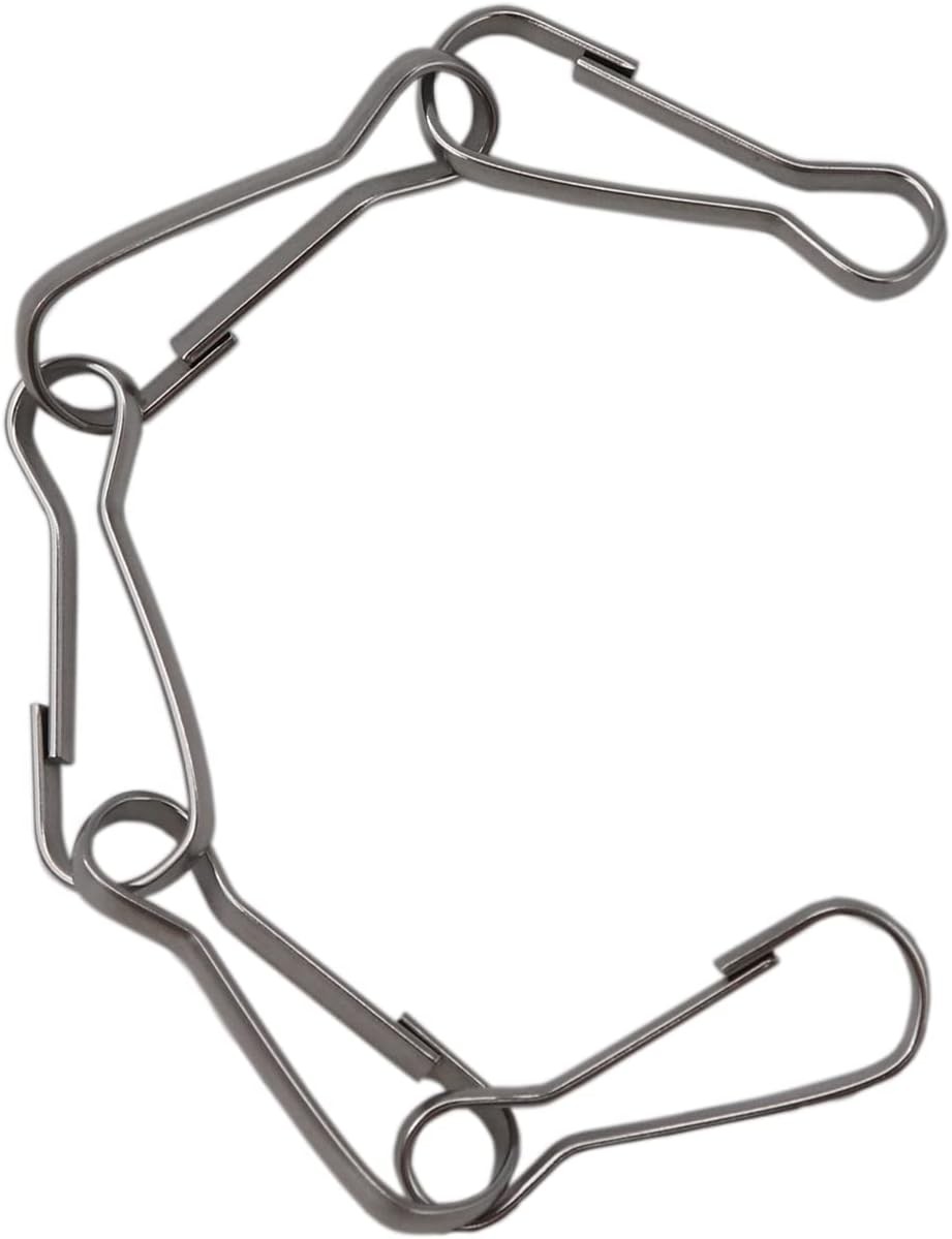 100 Pcs 304 Stainless Steel Spring Snap Hooks, Small Spring Clips, Lanyard Snap