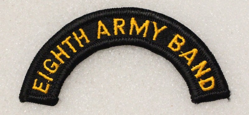 Army Patch 4843 - Eight Army Band, Korea - merrowed edge