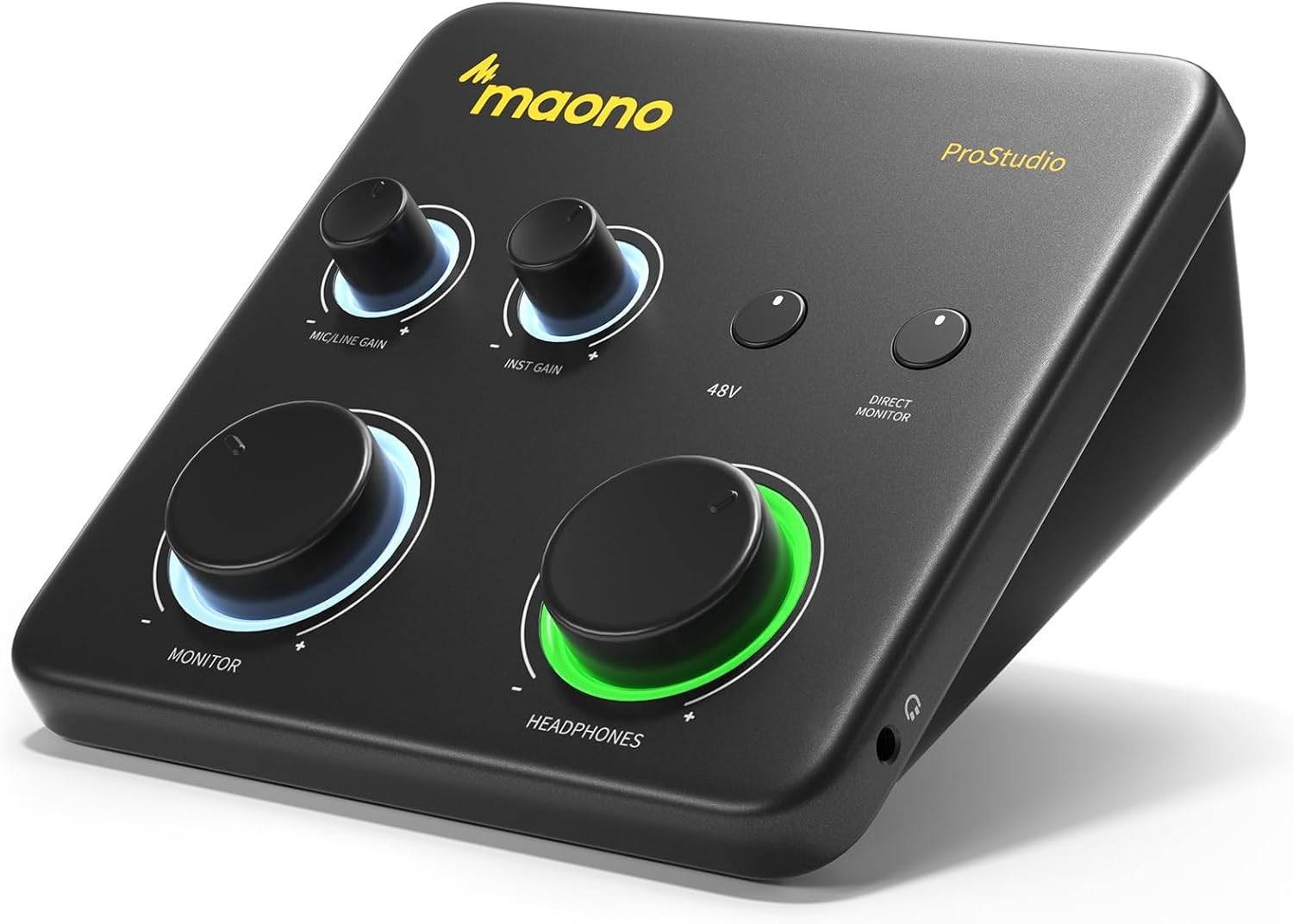 Compact USB Audio Interface with XLR Input: Perfect for Home Studios & Creators