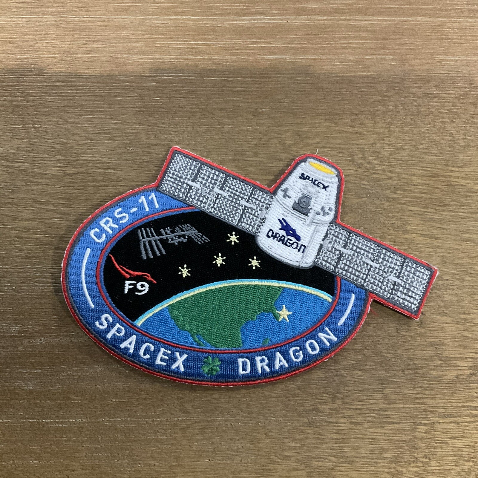 Authentic CRS-11 - SPACEX FALCON-9 DRAGON F-9 ISS NASA RESUPPLY Mission PATCH
