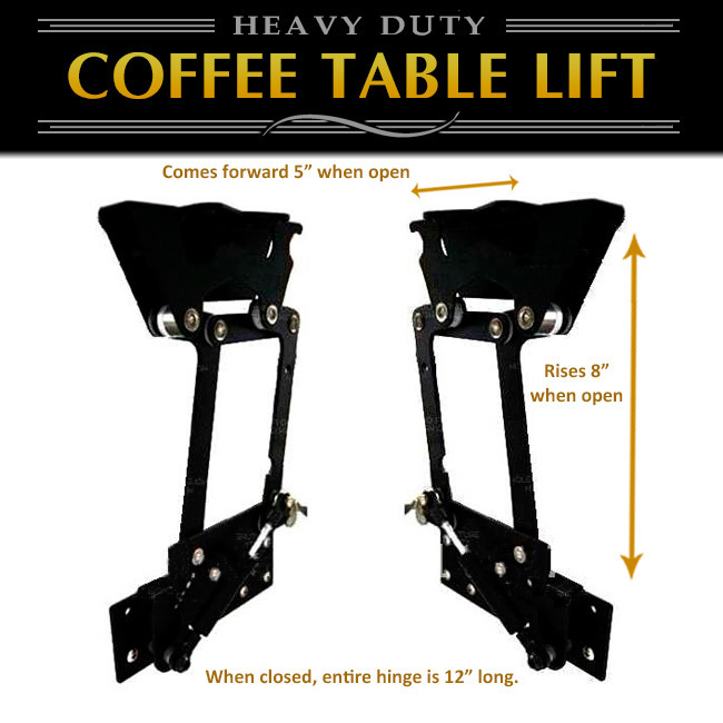 Lift Top Coffee Table DIY Hardware Mechanism Furniture Hydraulic Hinge Gas