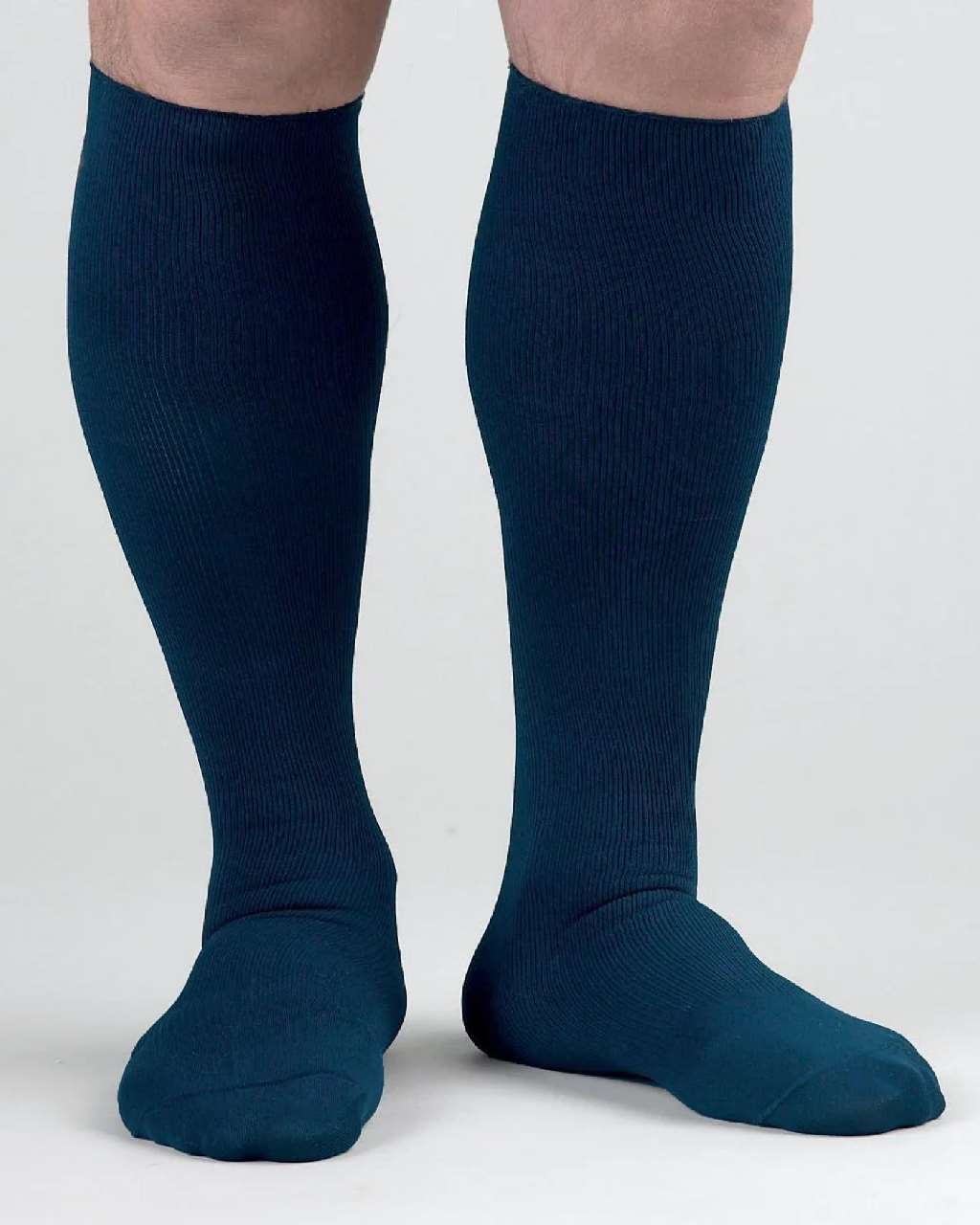 Activa Men's Dress Socks, Ribbed Dress Style, 15-20mmHg (Size: L) Navy H2543