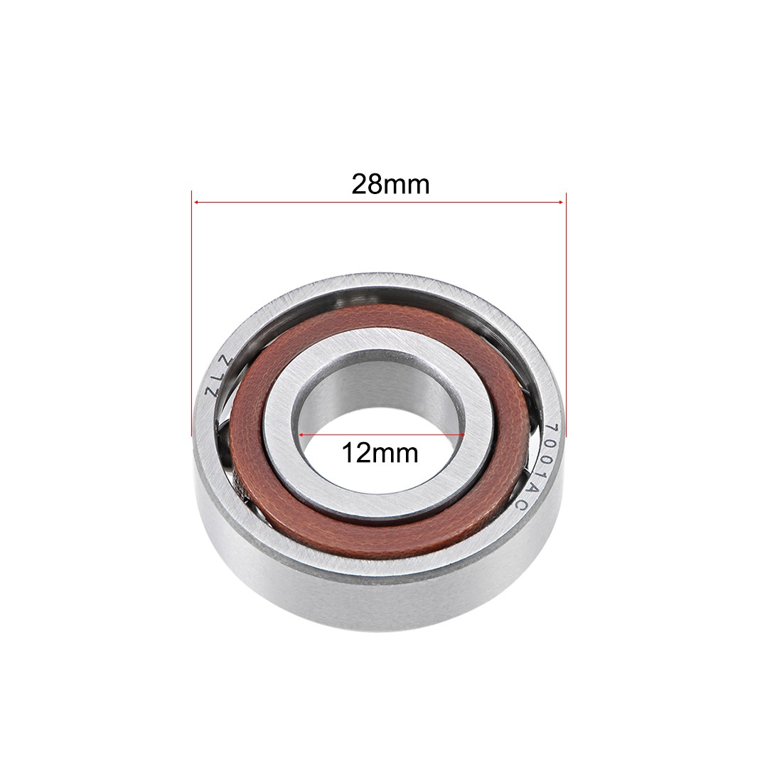 7001AC Angular Contact Ball Bearing Single Row 12x28x8mm 5Pcs