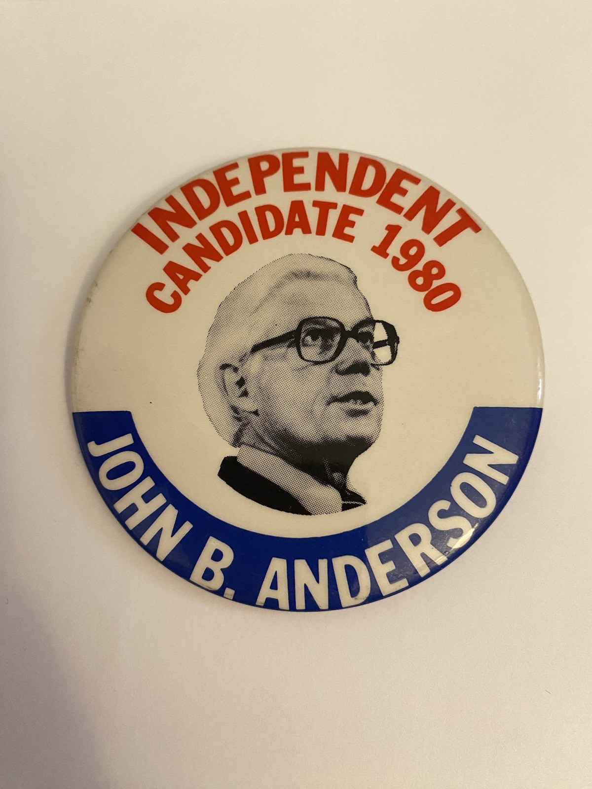 Independent Candidate 1980 John Anderson Pin Back Button P205