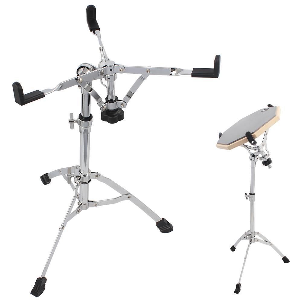 New 11.81 L profession Silver Chrome Plated Dumb Snare Drum Stand Tripod