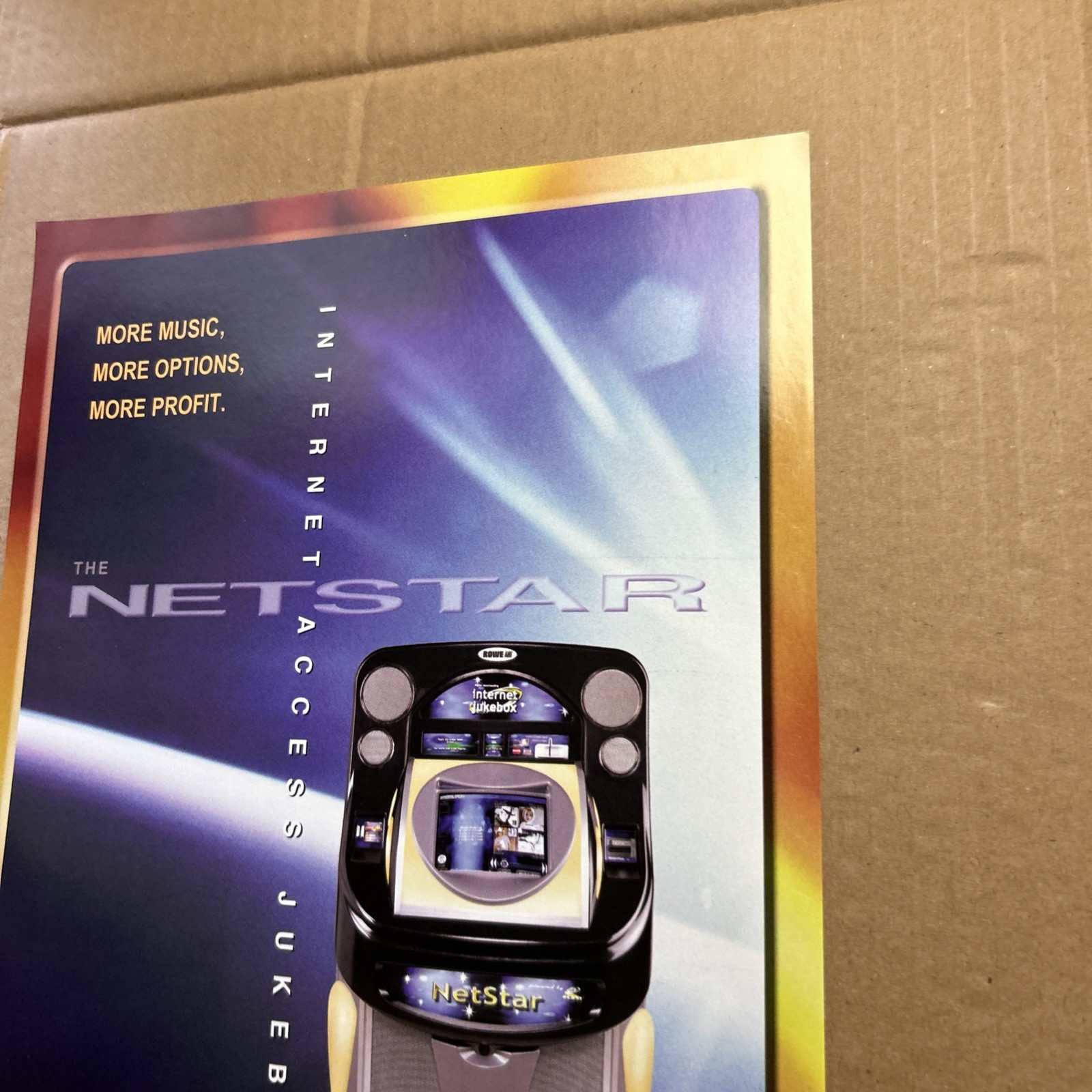 original ad Jukebox ROWE 2003 Net Star Internet Ad FLYER