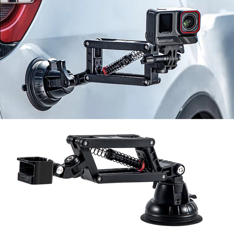 For DJI Pocket 3 Action 3 4 5 Pro Insta360 X4 X3 Camera Car Suction Cup Mount