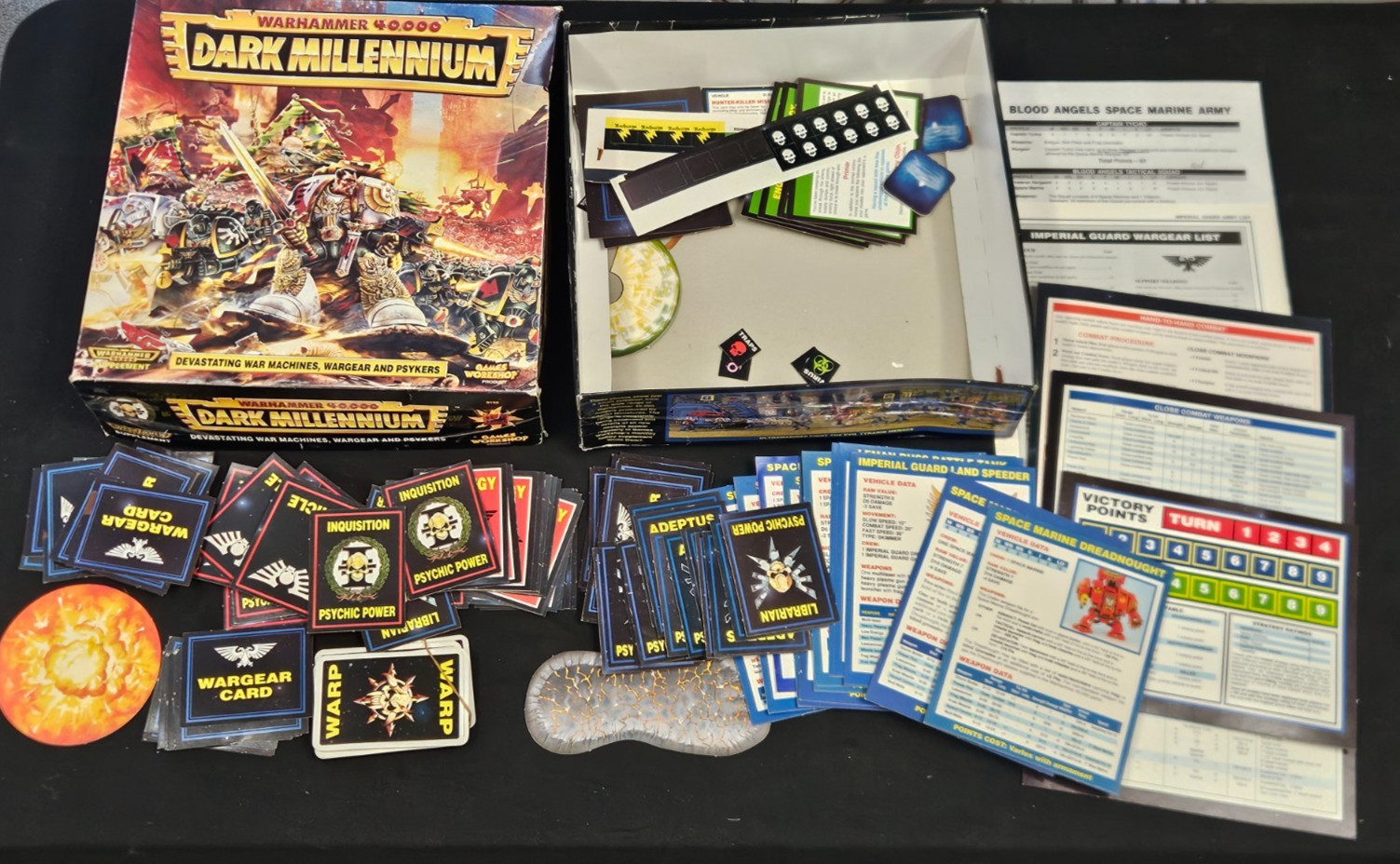 Warhammer 40,000 Dark Millennium Supplement INCOMPLETE 1994 GW PARTS PIECES