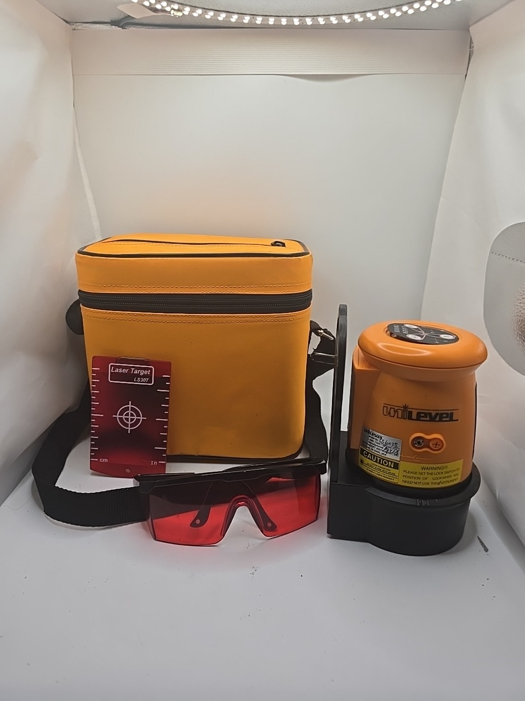 Laser Level Kit LS307 – Self Leveling Rotary Tool with Case, Glasses & Target